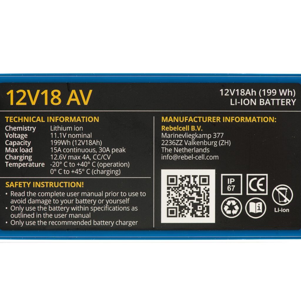 Baterie litiu 12V18 AV (Model 2025) 5