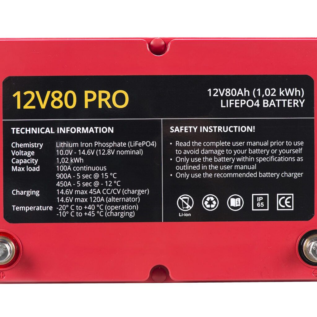 Baterie 12V80 PRO LiFePO4 3