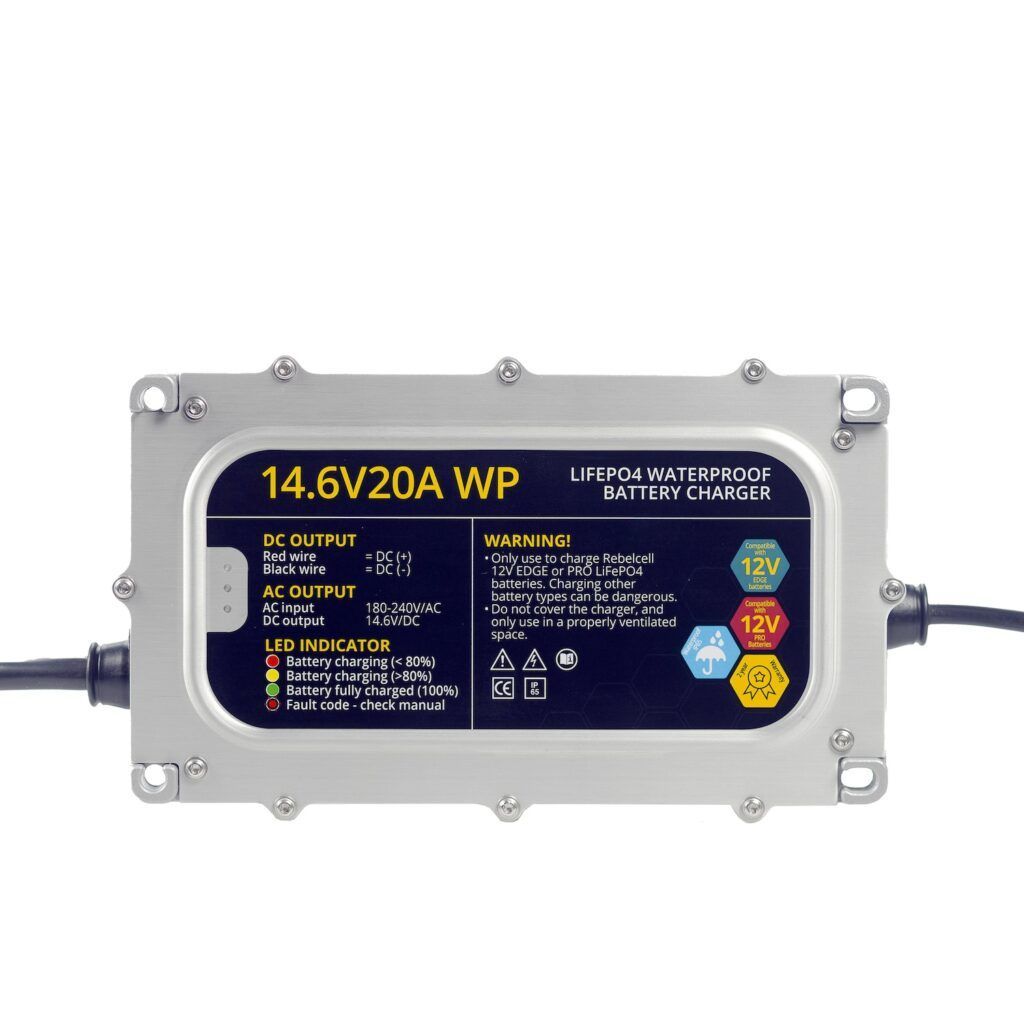 Încărcător 14.6V20A LiFePO4 rezistent la apă (IP65) 6
