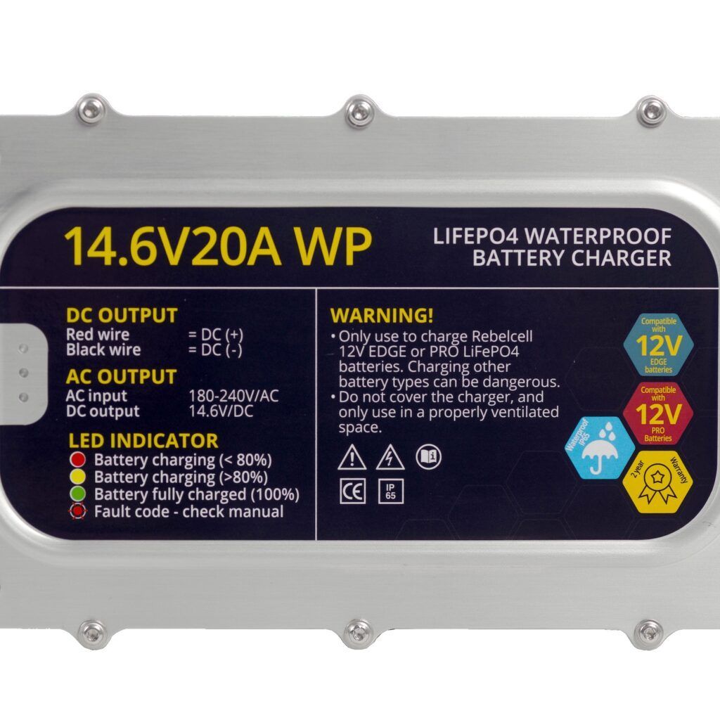 Încărcător 14.6V20A LiFePO4 rezistent la apă (IP65) 7