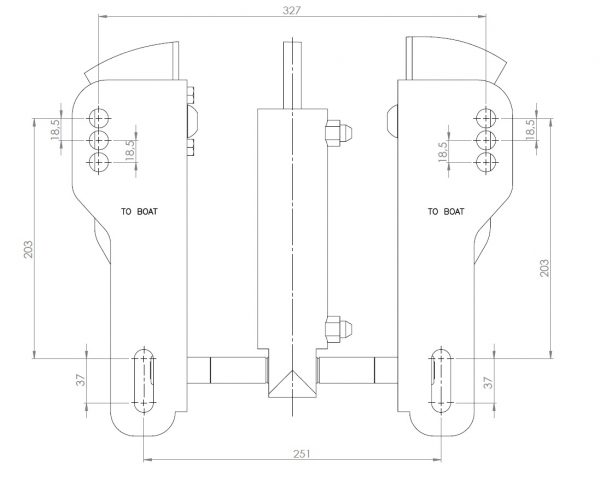Lift hidraulic pentru motor outboard HL 2000 3